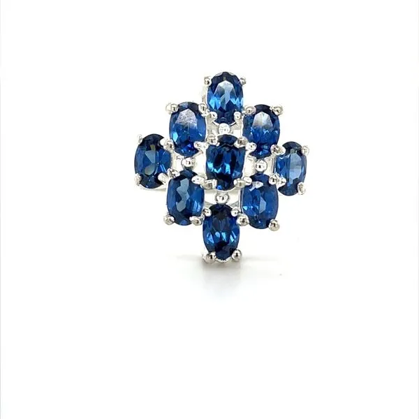 Sterling Silver Estate Blue Glass Stone Ring Minor Jewelry Inc. Nashville, TN