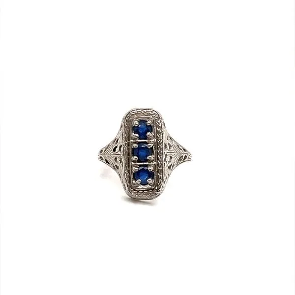 Sterling Silver Estate Sapphire Ring Minor Jewelry Inc. Nashville, TN