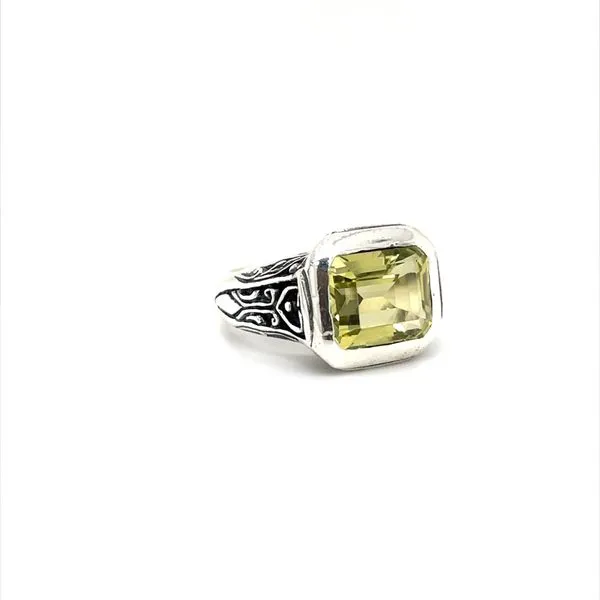Sterling Silver Estate Lemon Quartz Ring Image 2 Minor Jewelry Inc. Nashville, TN