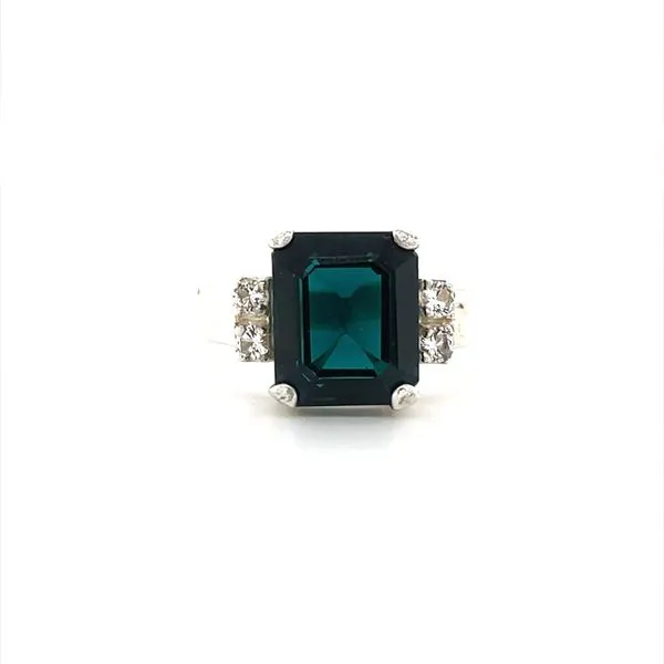 Sterling Silver Estate Cubic Zirconia Ring Minor Jewelry Inc. Nashville, TN