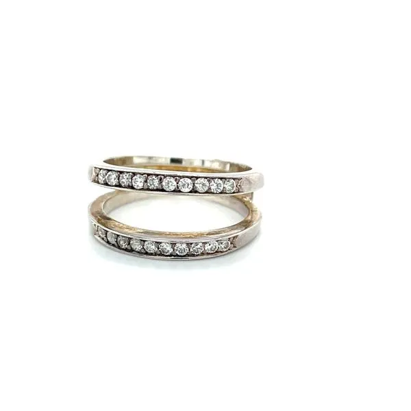Sterling Silver Estate Cubic Zirconia Ring Jacket Image 2 Minor Jewelry Inc. Nashville, TN
