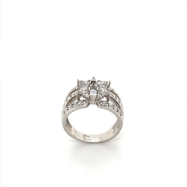 Sterling SIlver Estate Cubic Zirconia Ring Image 2 Minor Jewelry Inc. Nashville, TN