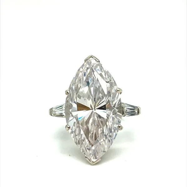 Sterling Silver Estate Marquise Cut Cubic Zirconium Ring Minor Jewelry Inc. Nashville, TN