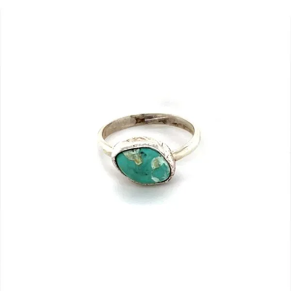 Sterling Silver Estate Turquoise Ring Image 2 Minor Jewelry Inc. Nashville, TN
