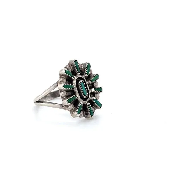 Sterling Silver Estate Turquoise Ring Image 2 Minor Jewelry Inc. Nashville, TN
