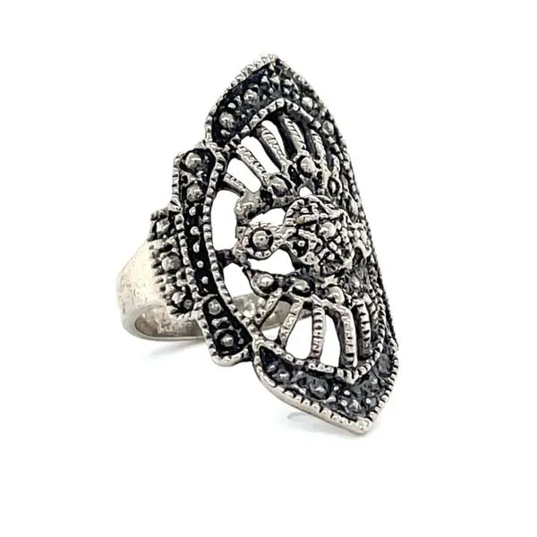 Sterling Silver Filigree & Milgrain Fashion Ring