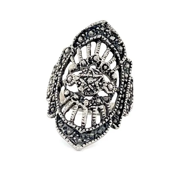 Sterling Silver Filigree & Milgrain Fashion Ring