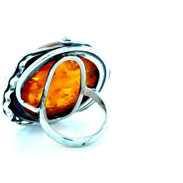 Amber Sterling Silver Ring Image 4 Minor Jewelry Inc. Nashville, TN