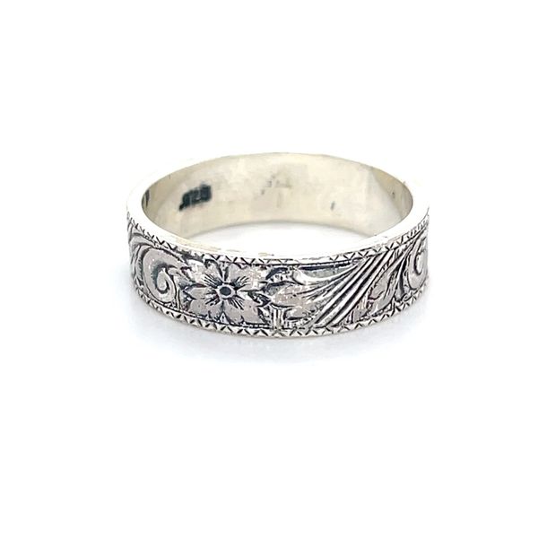 Sterling Silver Filigree Wedding Band Image 3 Minor Jewelry Inc. Nashville, TN