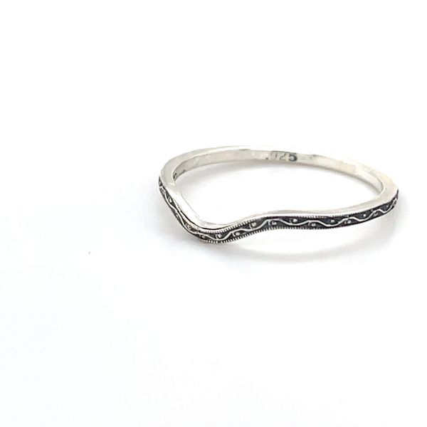 Sterling Silver Contour Curved Wedding Band Image 2 Minor Jewelry Inc. Nashville, TN