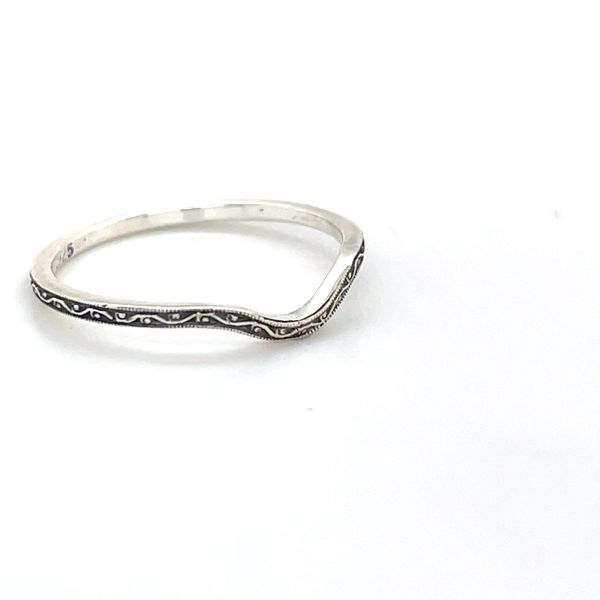 Sterling Silver Contour Curved Wedding Band Image 3 Minor Jewelry Inc. Nashville, TN