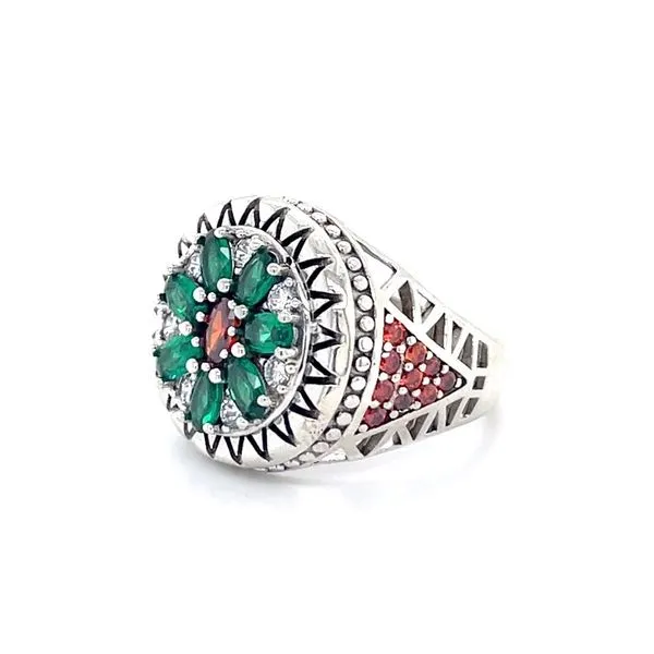 Sterling Silver Estate Synthetic Stone Ring Image 2 Minor Jewelry Inc. Nashville, TN
