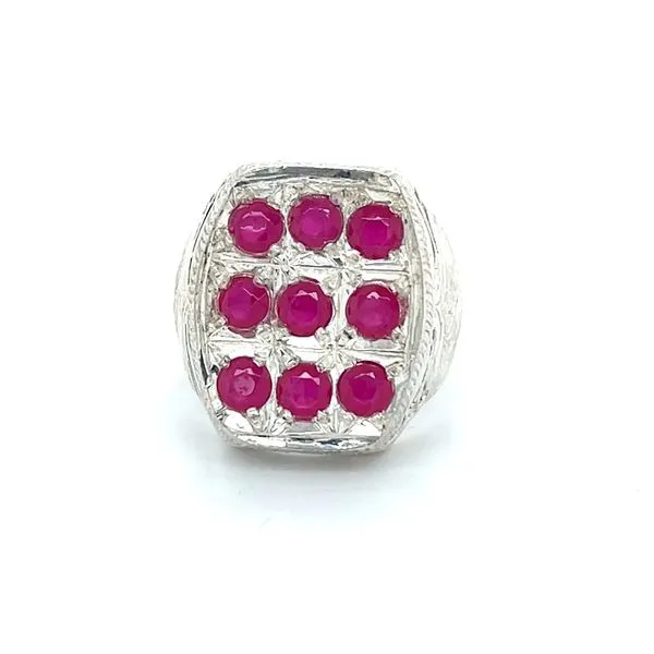 Sterling Silver Estate Ring with Synthetic Stones Minor Jewelry Inc. Nashville, TN