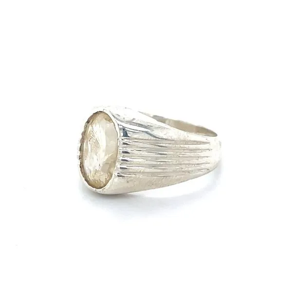 Sterling Silver Estate Citrine Ring