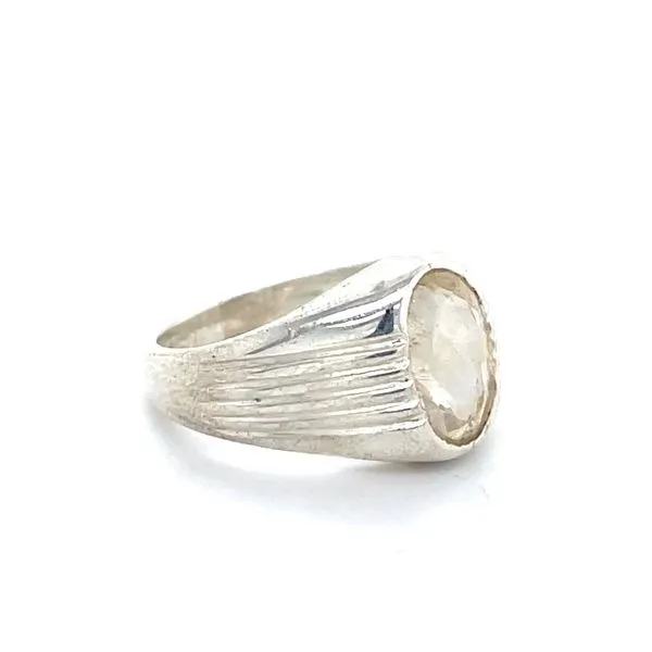 Sterling Silver Estate Citrine Ring
