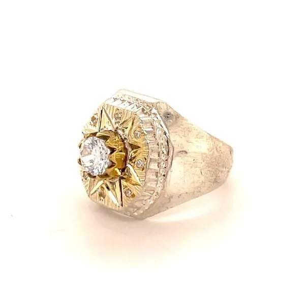 Sterling Silver Estate Synthetic Stone Ring Image 2 Minor Jewelry Inc. Nashville, TN