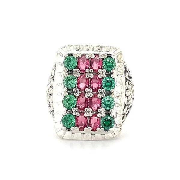 Sterling Silver Estate Synthetic Stone Ring