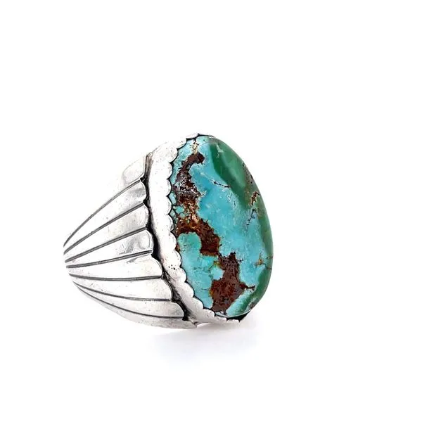 Sterling Silver Estate Turquoise Ring