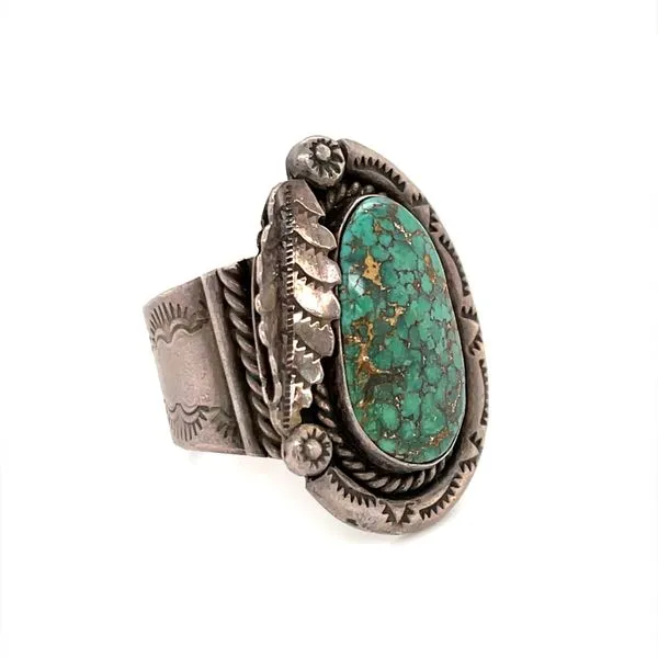 Sterling Silver Estate Turquoise Ring