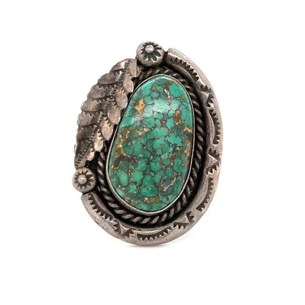 Sterling Silver Estate Turquoise Ring