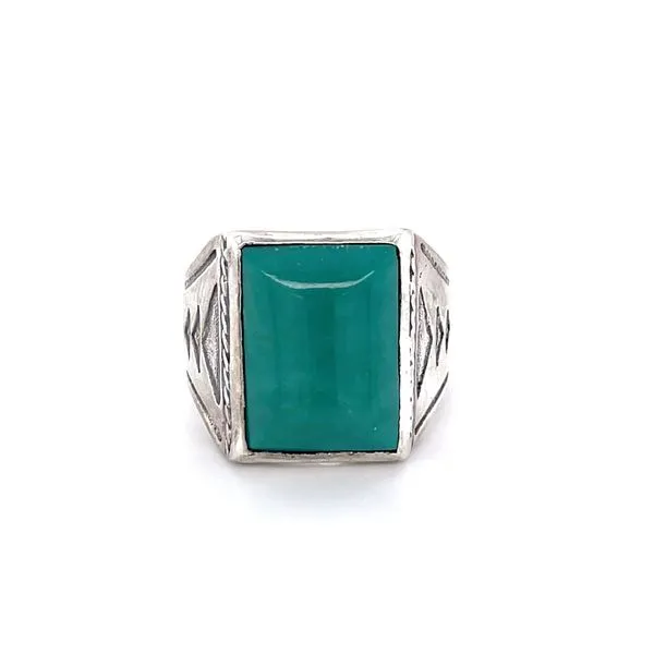Sterling Silver Estate Simulated Turquoise Ring Minor Jewelry Inc. Nashville, TN