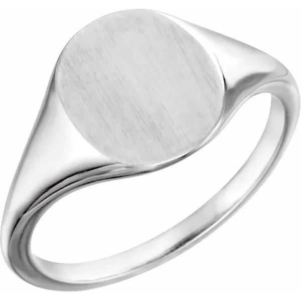 Sterling Silver 10x8mm Oval Signet Ring Minor Jewelry Inc. Nashville, TN
