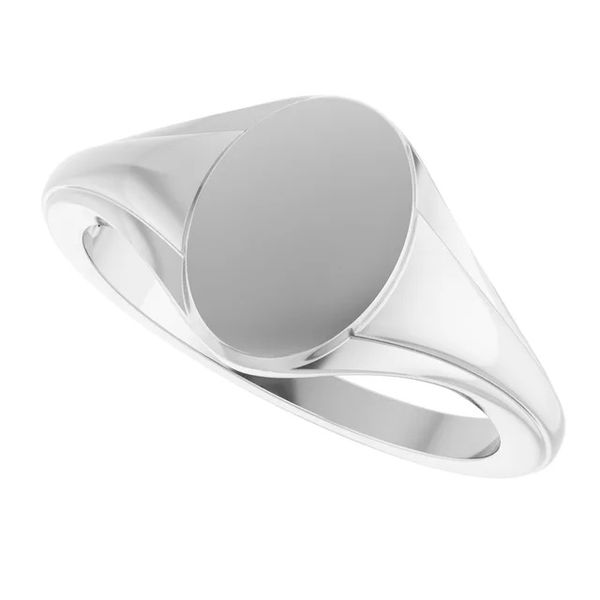 Sterling Silver 10.4x7.1mm Oval Fluted Ring Image 3 Minor Jewelry Inc. Nashville, TN