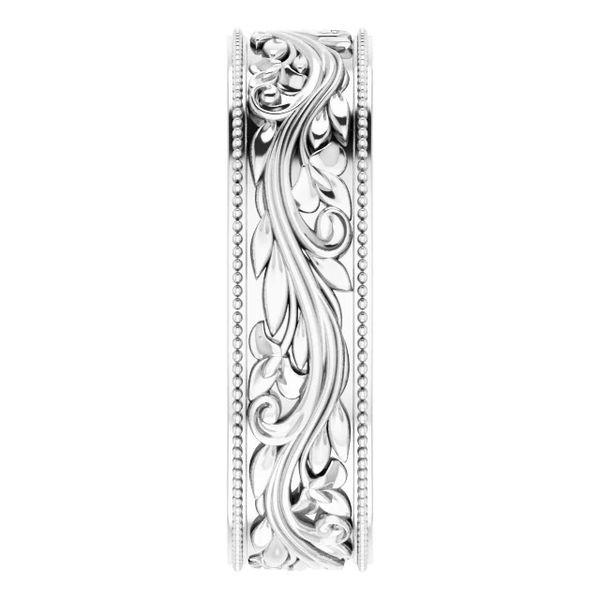 Sterling Silver Filigree and Milgrain Band Image 3 Minor Jewelry Inc. Nashville, TN
