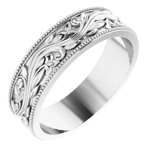 Sterling Silver Filigree and Milgrain Band Image 5 Minor Jewelry Inc. Nashville, TN