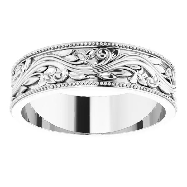 Sterling Silver Filigree and Milgrain Band Minor Jewelry Inc. Nashville, TN