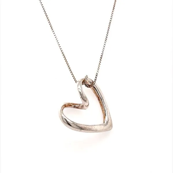 Sterling Silver Heart Pendant Necklace Image 2 Minor Jewelry Inc. Nashville, TN