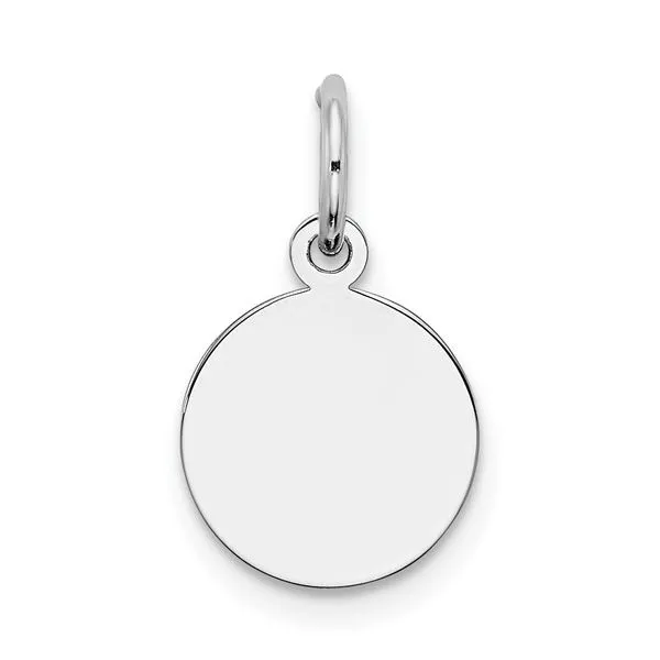 Sterling Silver Rhodium-Plated Engraveable Disc Charm Minor Jewelry Inc. Nashville, TN