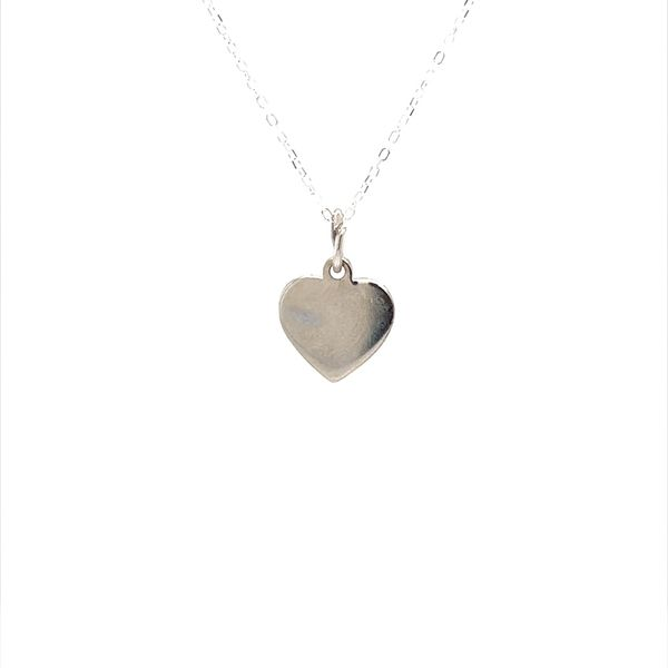 Sterling Silver Engravable Heart Charm Pendant Necklace Minor Jewelry Inc. Nashville, TN