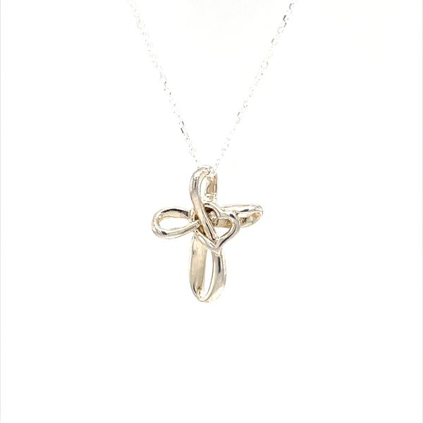 Sterling Silver Heart Cross Pendant Necklace Minor Jewelry Inc. Nashville, TN