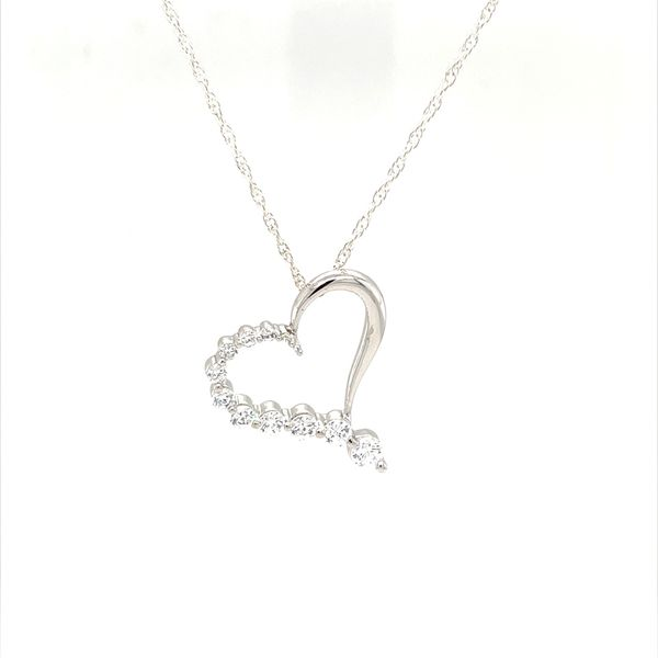 Sterling Silver Cubic Zirconium Heart Pendant Necklace Minor Jewelry Inc. Nashville, TN