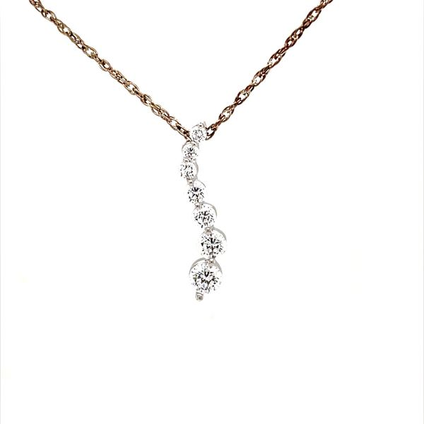 Sterling Silver Cubic Zirconium Drop Pendant Necklace Minor Jewelry Inc. Nashville, TN