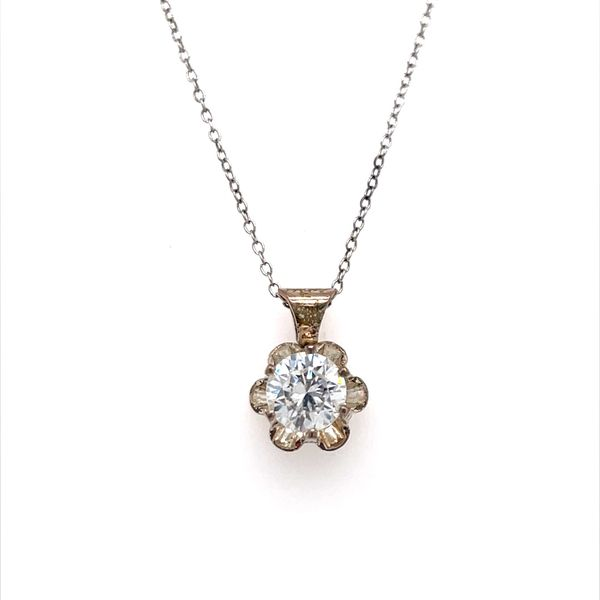 Sterling Silver Buttercup Pendant with Cubic Zirconium Minor Jewelry Inc. Nashville, TN
