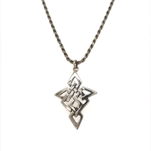 Sterling Lattice Cross Pendant Necklace Minor Jewelry Inc. Nashville, TN