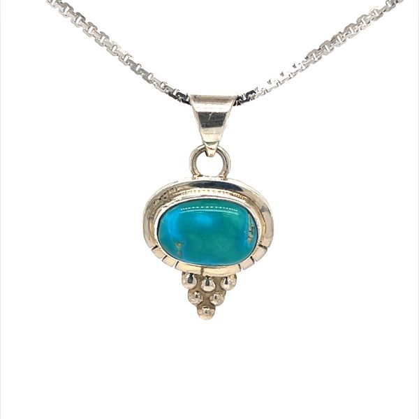 Sterling Silver Turquoise Pendant Necklace Minor Jewelry Inc. Nashville, TN