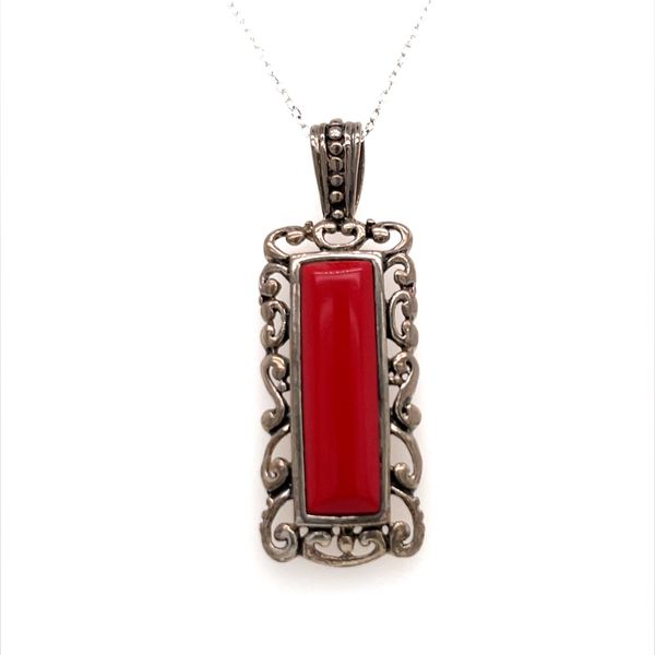Sterling Silver And Coral Pendant Necklace Minor Jewelry Inc. Nashville, TN