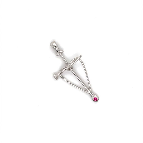 Sterling Silver Heart/Cross Ruby Pendant Minor Jewelry Inc. Nashville, TN