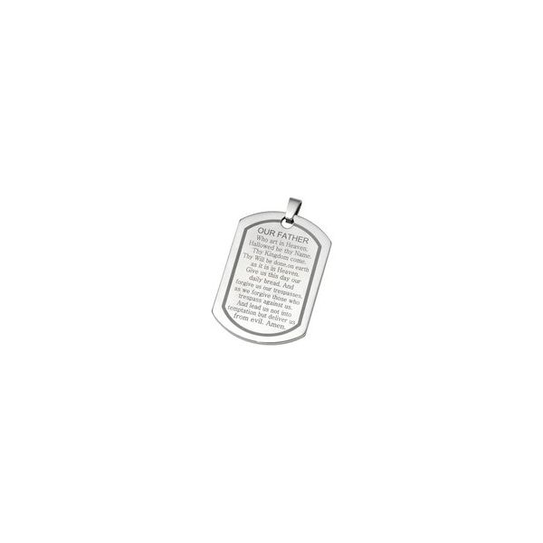 Stainles Steel Lord's Prayer Dog Tag Steel Chain Minor Jewelry Inc. Nashville, TN