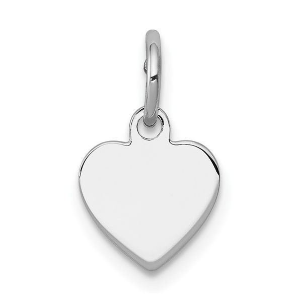 Sterling Silver Polished Heart Disc Charm Minor Jewelry Inc. Nashville, TN
