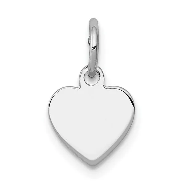 Sterling Silver Polished Heart Disc Charm Minor Jewelry Inc. Nashville, TN