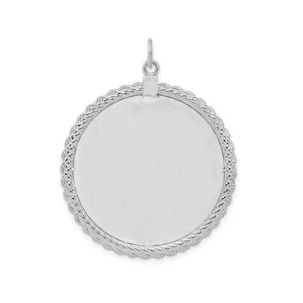Engraveable Sterling Silver Disc Charm Image 3 Minor Jewelry Inc. Nashville, TN