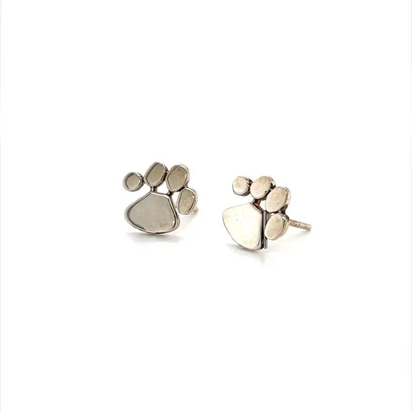 Sterling Silver Dog Paw Earrings Minor Jewelry Inc. Nashville, TN