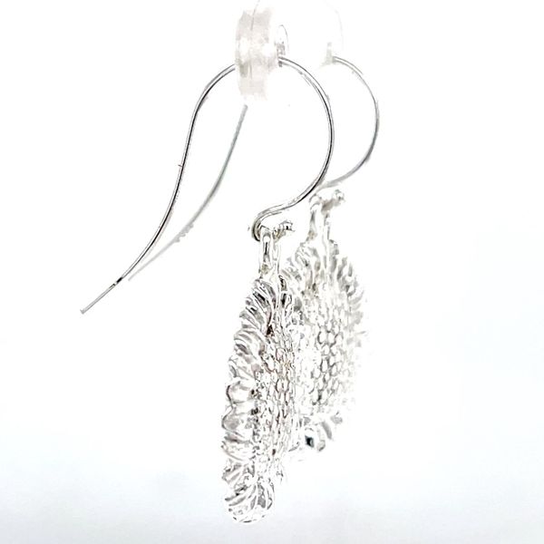 Sterling Silver Sunflower Earrings Image 2 Minor Jewelry Inc. Nashville, TN