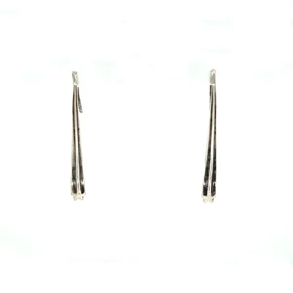 Sterling Silver Drop Pieced Earrings