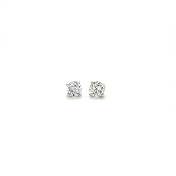 Sterling Silver Cubic Zirconia Stud Earrings Image 2 Minor Jewelry Inc. Nashville, TN