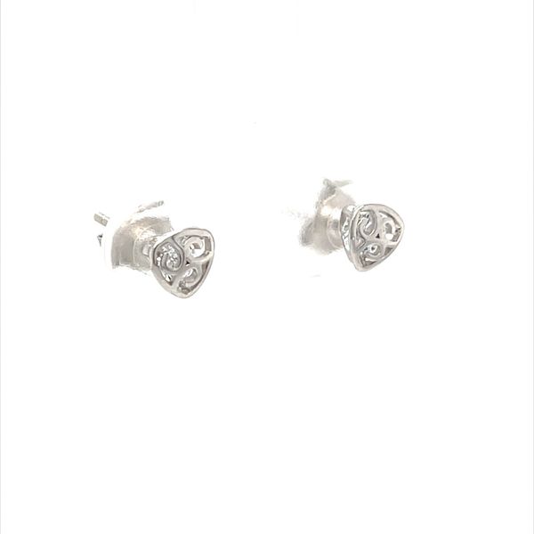 Sterling Silver Cubic Zirconia Stud Earrings Image 2 Minor Jewelry Inc. Nashville, TN